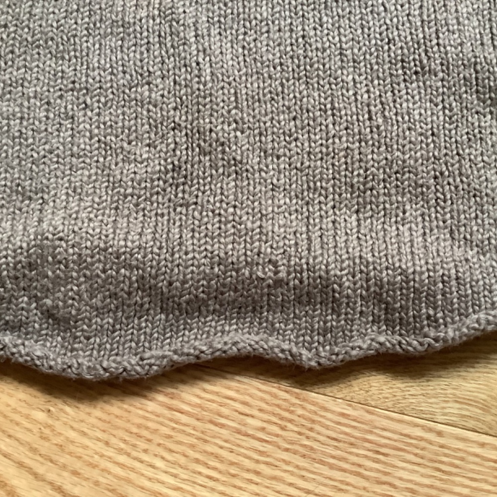 Wol Hide Loose Pullover Cotton Sweater in Mushroom - Picture 9 of 11